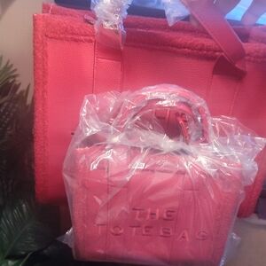 Chic Maroon Tote Bag Set